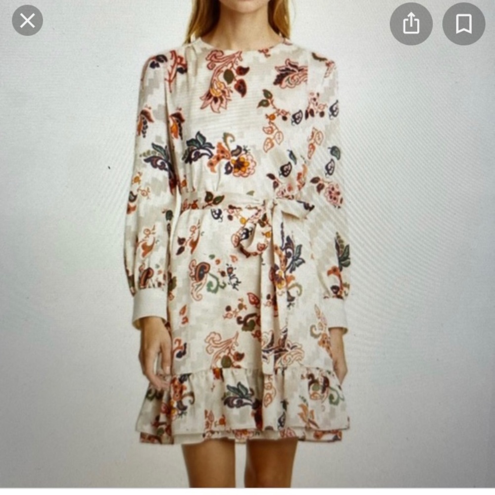 Tory Burch Silk Burnout Shift Dress, NWT